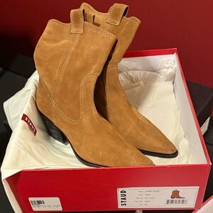 STAUD June Boot Tan Suede | Tan | EU 39